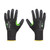 Honeywell Dipped Cut-Resistant Gloves, 23-0513B-9L, CoreShield, A3/C Cut, Nylon, Size9, Black