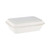 Bio-Degradable Container With Hinged Lid, 4 Inch Width x 6 Inch Length, White, 1000 Pcs/Pack