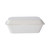Bio-Degradable Container With Hinged Lid, 5 Inch Width x 7 Inch Length, White, 500 Pcs/Pack