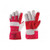 Rigman Working Gloves With Reinforced Double Palm, 555, Size10, Red