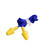 Gladious Corded Earplug, G11219092, 30 DB SNR, Blue/Yellow, 50 Pcs/Pack