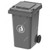 Garbage Bin With Side Pedal, 240 Ltrs, Grey