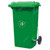 Garbage Bin With Side Pedal, 240 Ltrs, Green