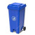 Garbage Bin With Middle Pedal, 240 Ltrs, Blue