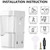 Automatic Soap Dispenser, 600ML, White/Clear