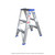 Wallclimb Double Sided Step Ladder ALA-10, Aluminium, 10 Step, 2.60 Mtrs Max Height, 100 Kg Weight Capacity