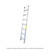 Emc Square Rung Straight Ladder, EHSQL-15, Aluminum, 1 Side, 15 Steps, 4.8 Mtrs, 113.39 Kgs