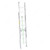 Emc Double Extension Ladder, EHEL-14, Aluminum, 1 Side, 14 Steps, 6.3 Mtrs, 113.39 Kgs