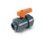 Comer Double Union Ball Valve, PVCBVD130150N, 146MM
