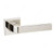 Doganlar Door Handle, Kale, Zinc, Satin Nickel