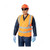 Vaultex Reflective Vest, HTM, 116GSM, L, Orange