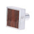 ACS Drawer Knob, DE599-CHOCO-KNOB, Chrome and Choco