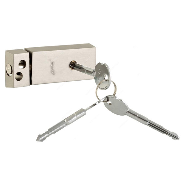 ACS Door Lock W/ 3 Cross Keys, 300WCross, Brass, Silver