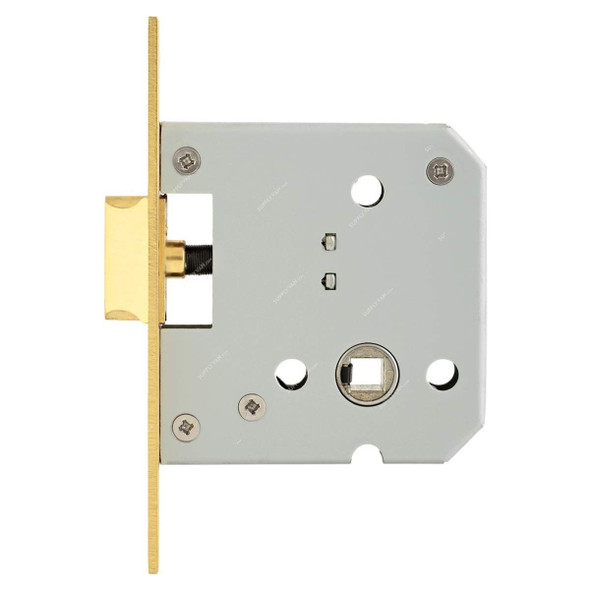 ACS Latch Door Lock Body, 55L-LCKBDY-SB, Stainless Steel, Gold