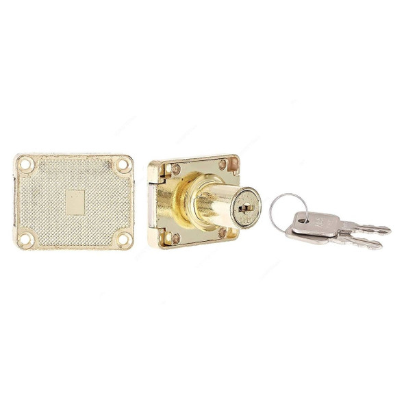 ACS Drawer Lock, 6101-30mm-GP, Gold