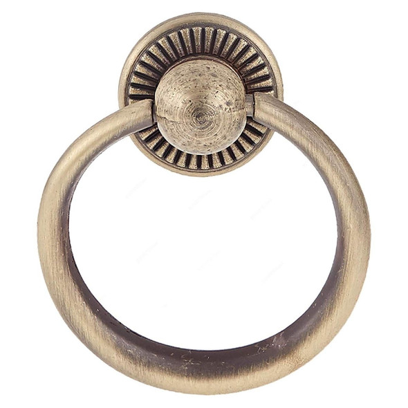 ACS Door Ring Knob, M-7235-RING-KNOB-AB, Antique Brass