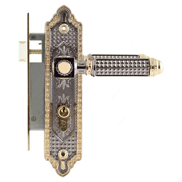 ACS Small Plate With Lock Body, BB42-AA60-BN-GP, Zinc, Black and Gold