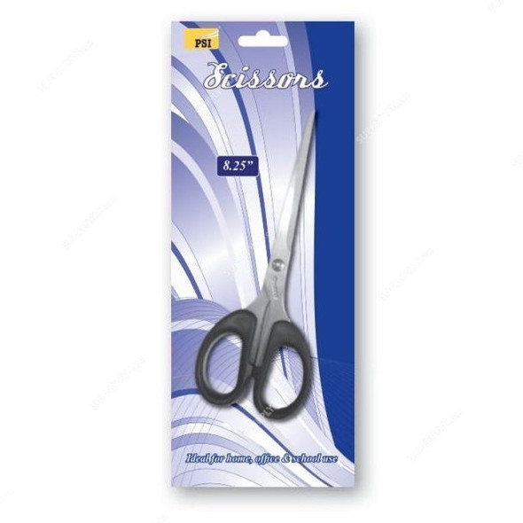 PSI Scissor, PSSES6018, 8.25 Inch, Black and Silver