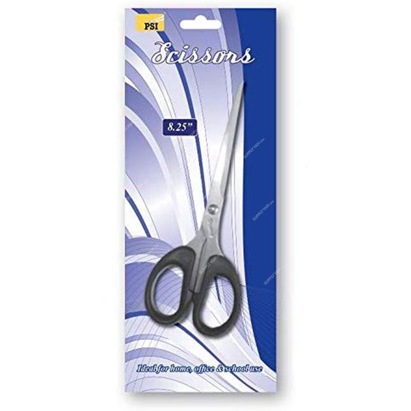 PSI Scissor, PSSES6018, 8.25 Inch, Black and Silver