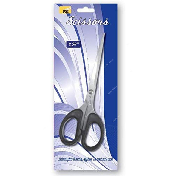 PSI Scissor, PSSES6020, 9.5 Inch, Black and Silver