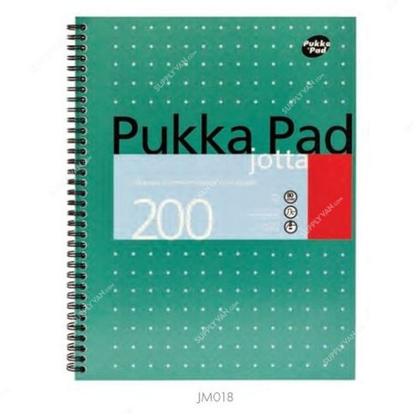 Pukka Wiro Easy Riter Metallic Jotta Pad, JM018, A4, 80 gsm, 200 Pages