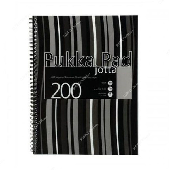 Pukka Wiro Stripes Jotta Pad, JP018-5, A4, 80 gsm, 200 Pages, Blue