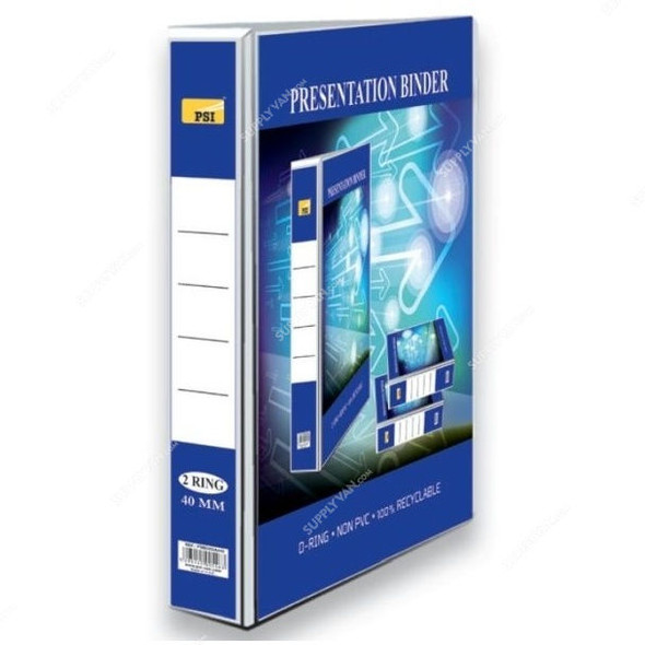 PSI 2 Ring Presentation Binder, PSBD2DA440, D Ring, A4, 40MM