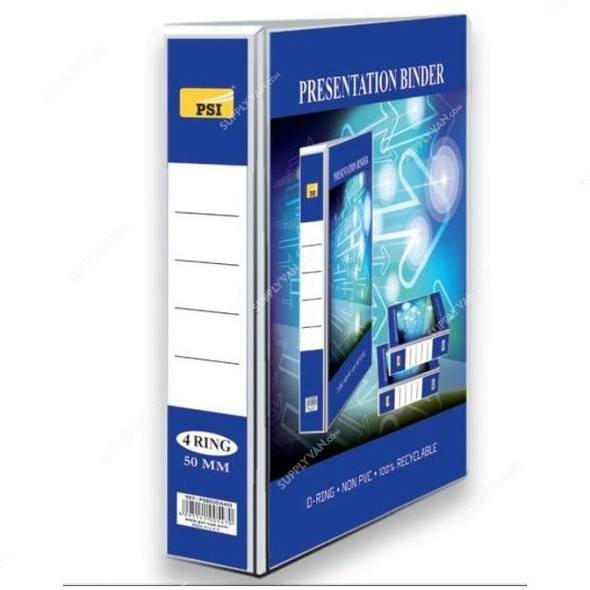 PSI 2 Ring Presentation Binder, PSBD2DA450, D Ring, A4, 50MM