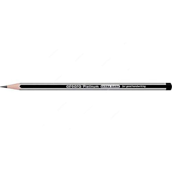 Apsara Extra Dark Pencil, APS101050007, Wood, Black/Grey, Hexagon, PK12