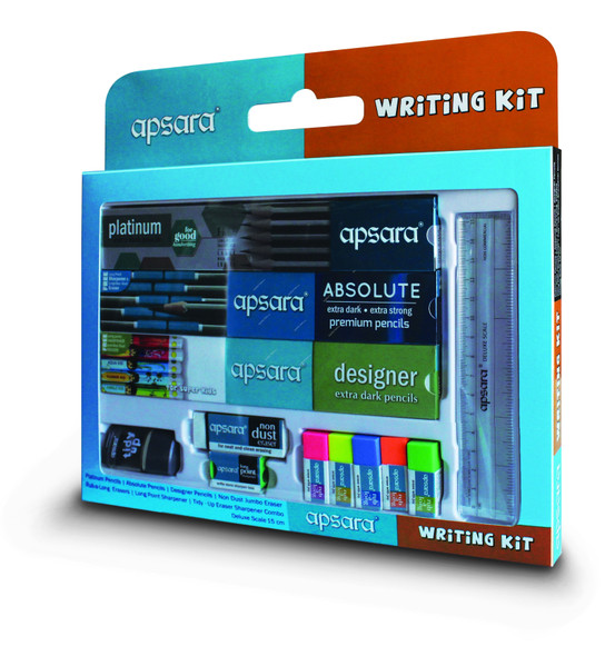 Apsara Writing Kit, APS188951017, Platinum Pencils/Absolute Pencils