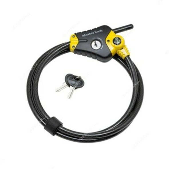 Master Lock Adjustable Locking Cable, ML8433EURD, Braided Steel
