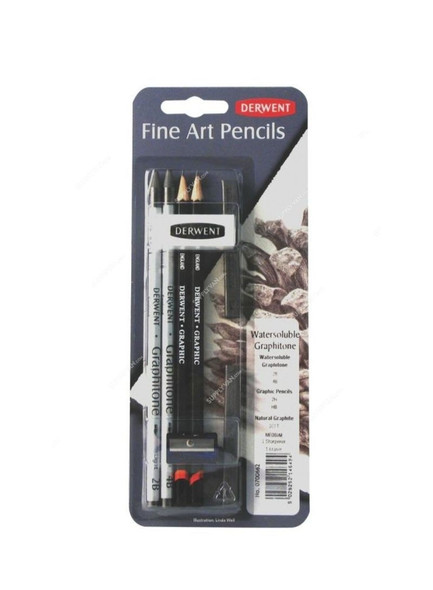 Derwent Water-Soluble Graphitone Pencil, RXL0700662, Multicolor
