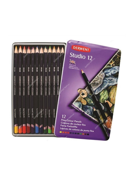 Derwent Studio Colored Pencil, RXL32196, 66 Percentage Lightfast, Multicolor