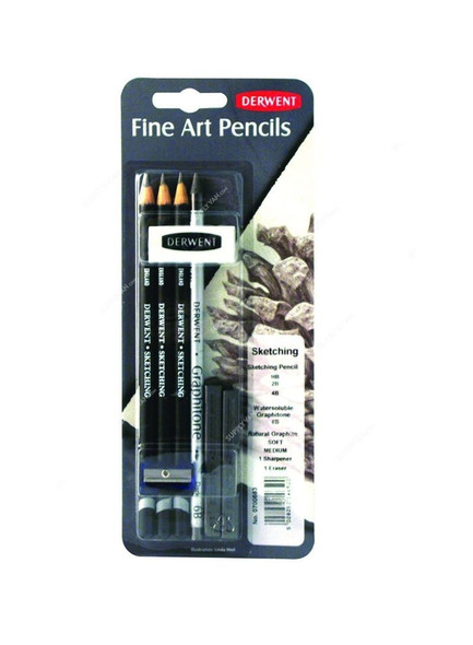 Derwent Onyx Pencil, RXL0700663, 100 Percentage Lightfast, Multicolor