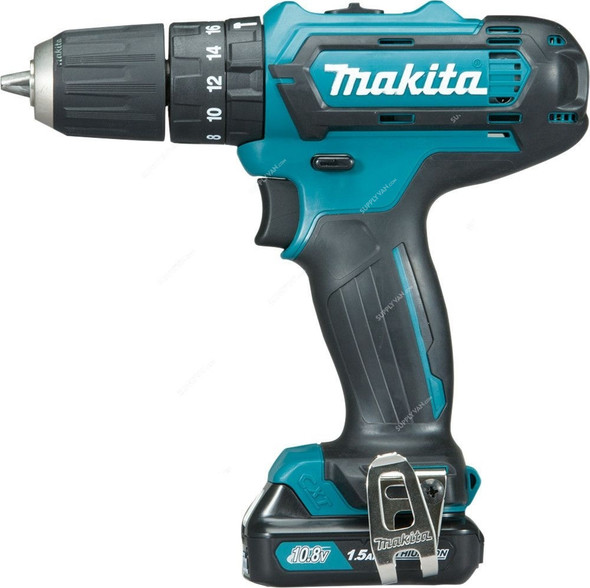 Makita Combination Drill, HP331DWAE, 10.8V, 0-1700 RPM, Lithium-Ion