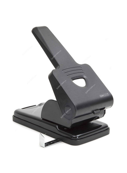 Rapesco Heavy Duty Hole Punch, RPSP865, Metal, Black, 63 Sheets