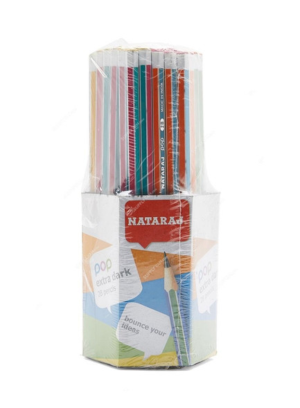 Nataraj Pop Pencil, HP201048007, 2B, Hexagon