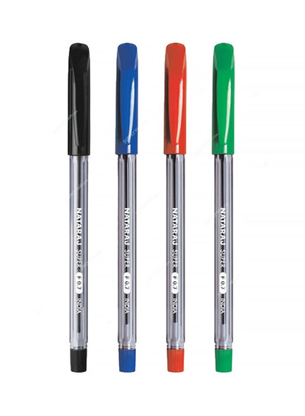 Nataraj Super Fine Ball Pen, HPSF50BL, 0.7/1MM, Blue, 50 Pcs/Pack
