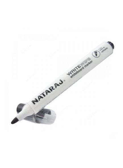 Nataraj White Board Marker, HP210800002, 2MM, Blue, Bullet Point Tip