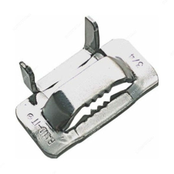 Band-IT Buckle, C252, Ear-Lokt Series, Stainless Steel, 6.4MM