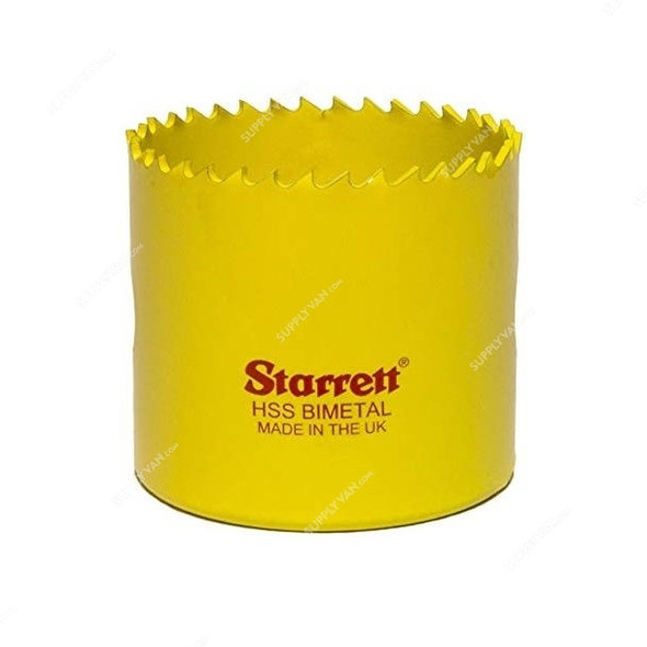 Starrett Hole Saw, SH0216, High Speed Steel, 52MM, Yellow