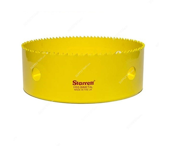 Starrett Hole Saw, SH160MM, High Speed Steel, 160MM, Yellow