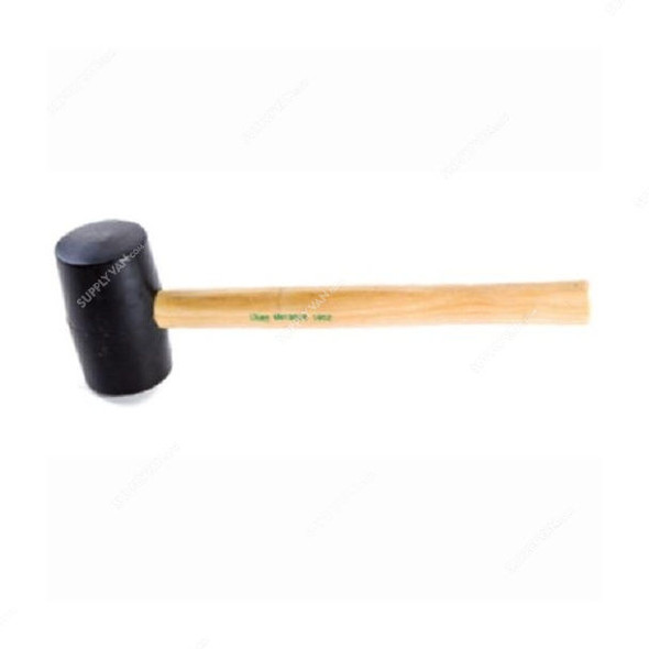 Uken Rubber Hammer, UH19008, Rubber, Wood, 8oz Head, Black