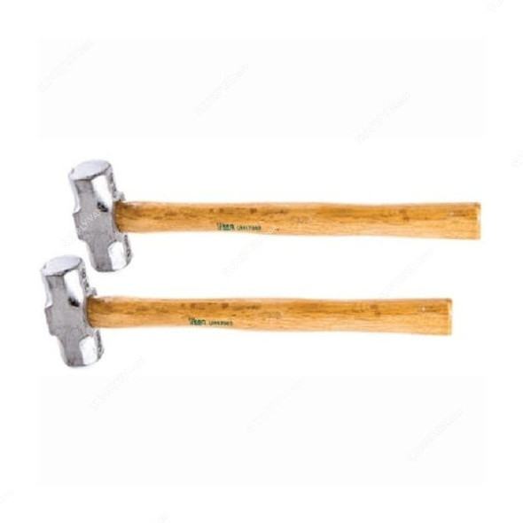 Uken Sledge Hammer, UH17003, Carbon Steel, Wood, 3lb Head