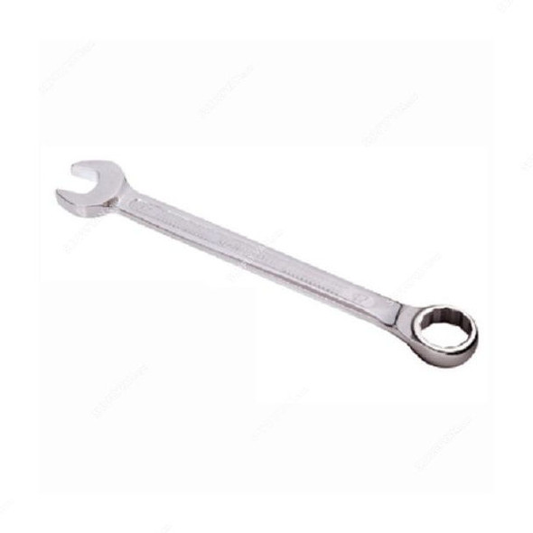 Uken Combination Spanner, U9610, 10MM, Open/Ring, CrV Steel, Satin