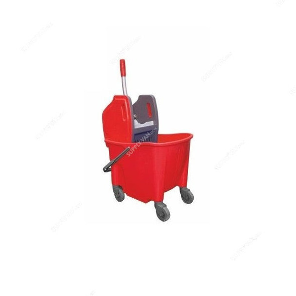 Arcora Plastic Mobile Bucket, 1086-KLT25RO, Plastic, 25 Litre, Red