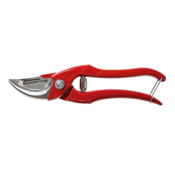 Berger Pruning Hand Shear, 1050, Red Handle, Sap Groove, PK9