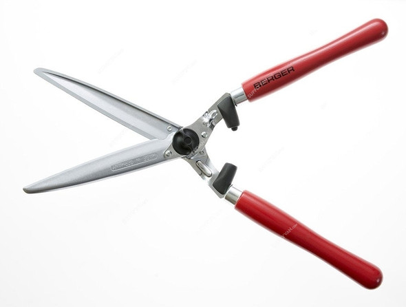 Berger Hedge Shear, 4400, Red Handle, Chromium Plated, 0.499 Kg