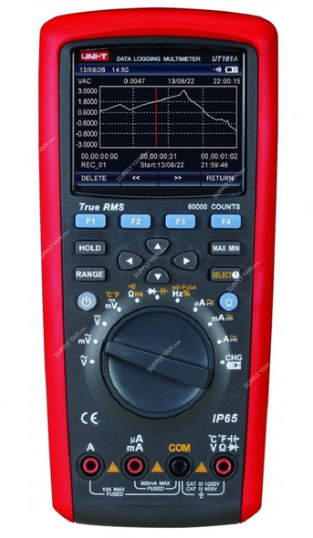 Uni-T Data Logging Multimeter, UT181A, 100 kHz, 60mV/600mV/6V/60V/600V/1000V