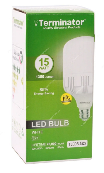 Terminator LED Bulb, TLEBD-1527, 125 mA, 15W, 1350 LM